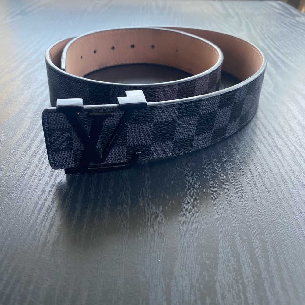 Men's Black Louis Vutton Belt